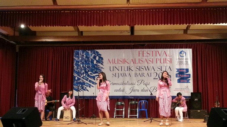  Musik Unik dan Khas akan Mewarnai Final Festival Musikalisasi Puisi  SLTA Jawa Barat 2017