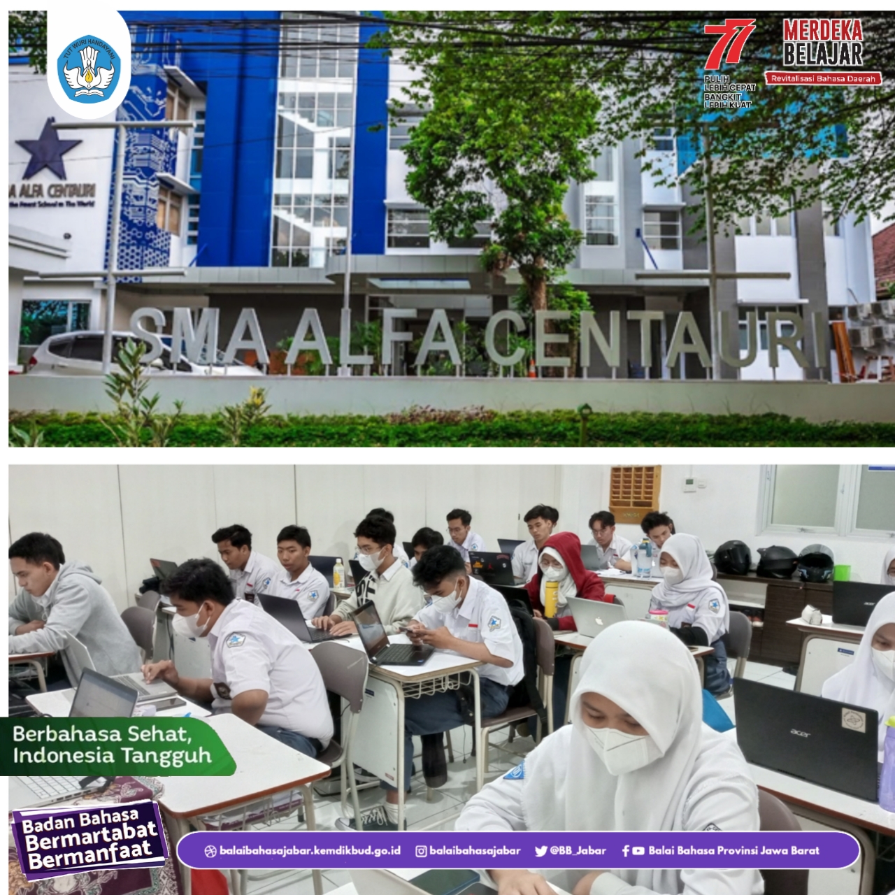 Pelaksanaan UKBI di SMA Alfa Centauri Bandung
